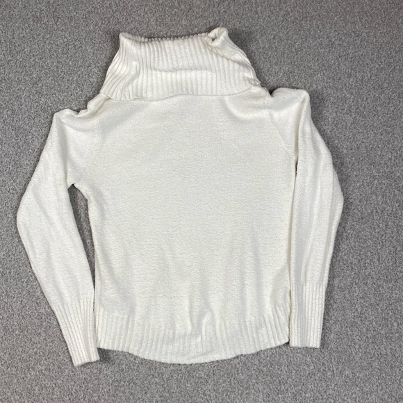 Rachel Zoe turtleneck cream sweater super soft Medium minimalist chic city - Picture 4 of 9